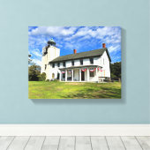 Horton Point Lighthouse New York Wrapped Canvas Leinwanddruck (Insitu (Holzboden))