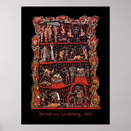 Hortus Deliciarum Hell Poster (Vorne)