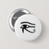 Horus Ägyptische Symbolfarbe Zeichnend Auge Button (Vorne & Hinten)