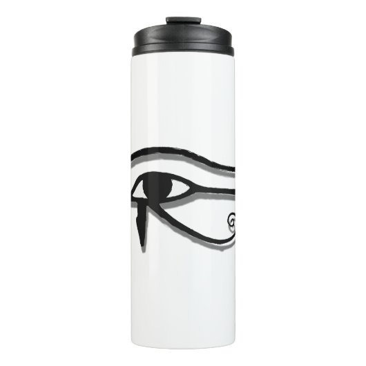 Horus Ägyptische Symbolfarbe Zeichnend Auge Thermosbecher (Vorderseite)