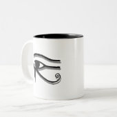 Horus Ägyptische Symbolfarbe Zeichnend Auge Zweifarbige Tasse (Vorderseite Links)