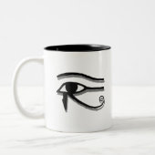 Horus Ägyptische Symbolfarbe Zeichnend Auge Zweifarbige Tasse (Links)