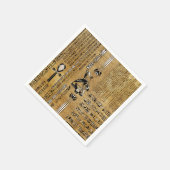 Horus - Ägyptischer Hor- Gold und Perle Serviette (Ecke)