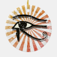 Horus ägyptisches Symbol Retro Sun