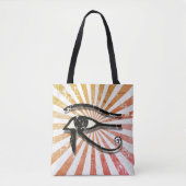 Horus ägyptisches Symbol Retro Sun Tasche (Vorderseite)