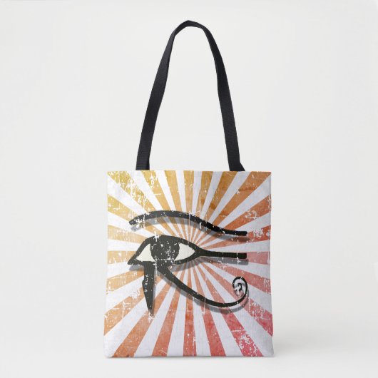 Horus ägyptisches Symbol Retro Sun Tasche (Vorderseite)
