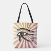 Horus ägyptisches Symbol Retro Sun Tasche (Rückseite)