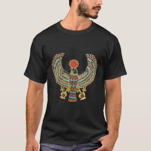 Horus Ancient Egyptian Falcon Hieroglyph Archaeolo T-Shirt