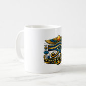 Horus-Auge Antikes Ägypten Kaffeetasse (Vorderseite Links)