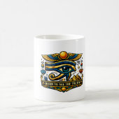 Horus-Auge Antikes Ägypten Kaffeetasse (Mittel)