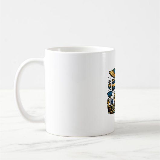 Horus-Auge Antikes Ägypten Kaffeetasse (Links)