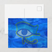 Horus-Auge Postkarte (Vorne/Hinten)