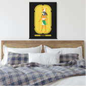 Horus Canvas Print Leinwanddruck (Insitu (Schlafzimmer))