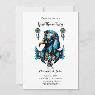 Horus den ägyptischen Falkengott. Einladung