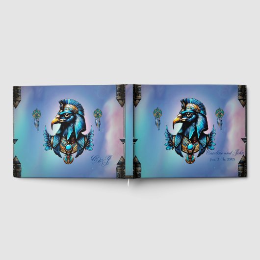 Horus den ägyptischen Falkengott. Gästebuch (Voll)