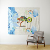 Horus des Horizonts Wandteppich (Beispiel (Horizontal))