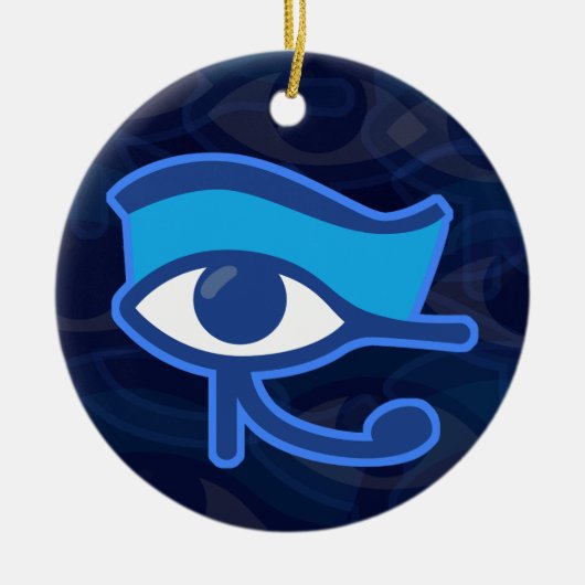 Horus Eye Keramik Ornament (Vorne)