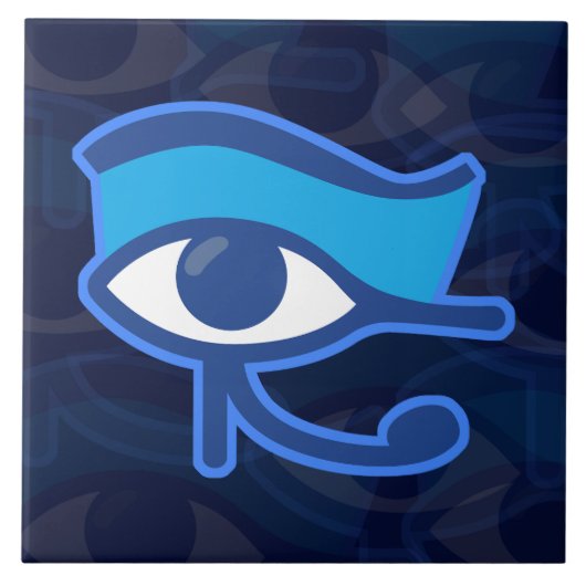 Horus Eye Keramik Tile Fliese (Vorderseite)