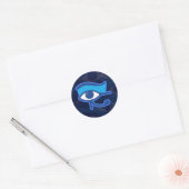 Horus Eye Runder Aufkleber (Umschlag)