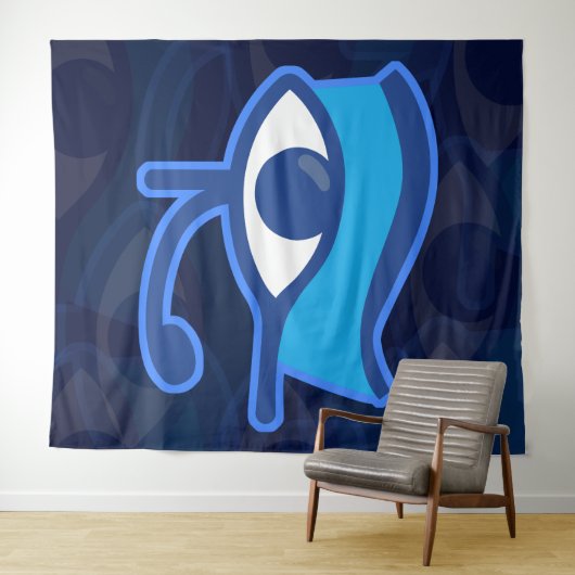 Horus Eye Wandteppich (Beispiel (Horizontal))