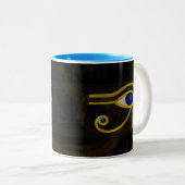 Horus Eye Zweifarbige Tasse (VorderseiteRechts)