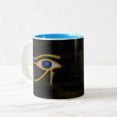 Horus Eye Zweifarbige Tasse (Vorderseite Links)