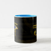 Horus Eye Zweifarbige Tasse (Mittel)