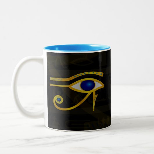 Horus Eye Zweifarbige Tasse (Links)