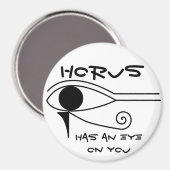 Horus hat ein Auge auf dich Magnet (Vorderseite/Rückseite)