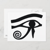 Horus Hieroglyphic Postkarte (Vorne/Hinten)