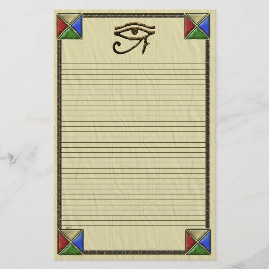 Horus Lined Briefpapier (Vorderseite)