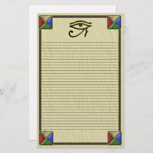 Horus Lined Briefpapier (Vorne/Hinten)