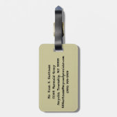 Horus Luggage Tag Gepäckanhänger (Rückseite vertikal)