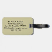 Horus Luggage Tag Gepäckanhänger (Rückseite horizontal)