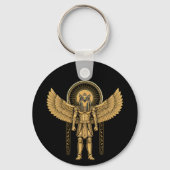 Horus mit Sonnenscheibe Schlüsselanhänger (Rückseite)