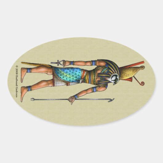 Horus Oval Sticker (Vorderseite)