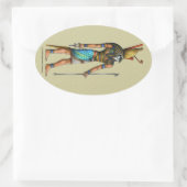 Horus Oval Sticker (Tasche)