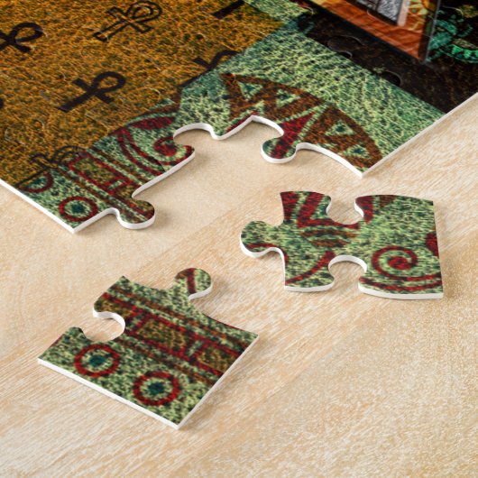 Horus Pyramid & antikes ägyptisches Muster Puzzle (Seite)