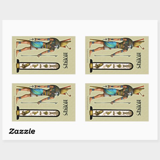 Horus Rectangle Sticker (Blatt)