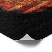 Horus Sacred Egyptian Art Poster (Ecke)