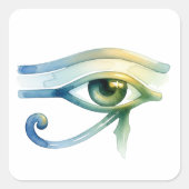 Horus-Sacred-Premium-Aufkleber Quadratischer Aufkleber (Vorderseite)
