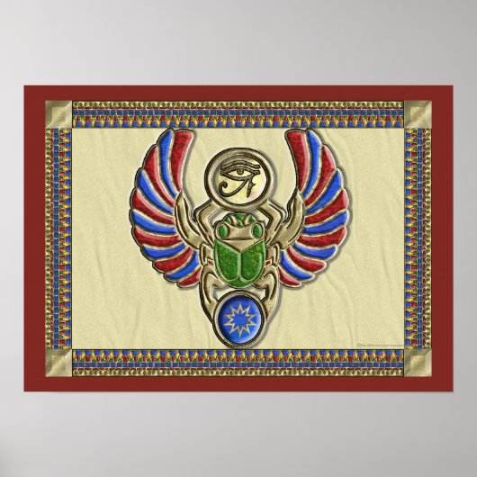 Horus Scarab Poster (Vorne)