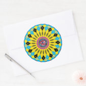 Horus Sonnenblume Mandala Sticker (Umschlag)