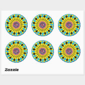 Horus Sonnenblume Mandala Sticker (Blatt)