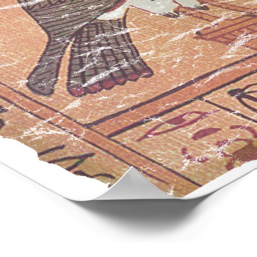 Horus spricht mit Osiris Poster (Ecke)