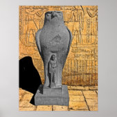 Horus Statue, Edfu, Ägypten (1) Poster (Vorne)