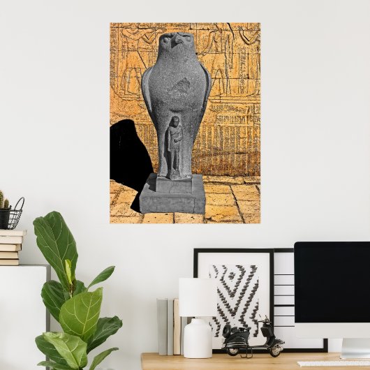 Horus Statue, Edfu, Ägypten (1) Poster (Heimbüro)
