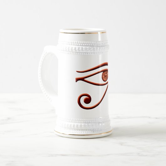 Horus Stein Bierglas (Vorderseite Links)