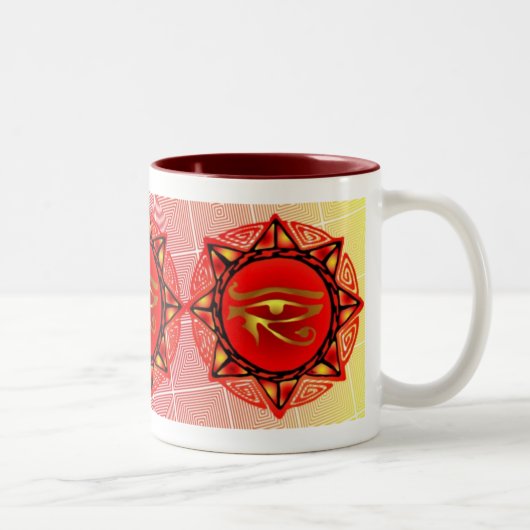 Horus Sturm Zweifarbige Tasse (Rechts)