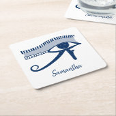 Horus Talisman Personalisiert Rechteckiger Pappuntersetzer (angewinkelt)